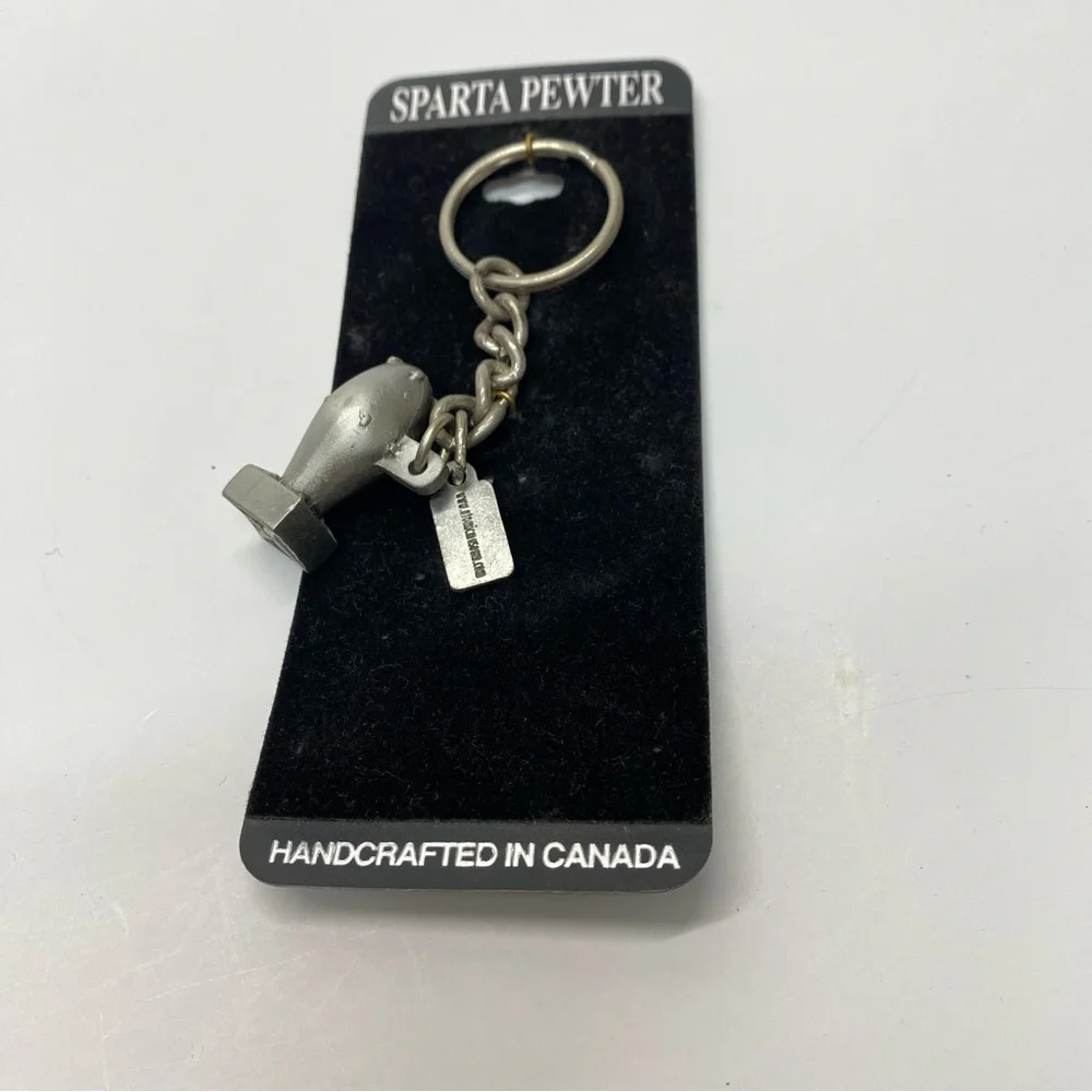 Fat Boy Sparta Pewter Key Chain 3D Atomic Bomb Made in Canada Man Gift Souvenir